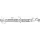 Borg & Beck Brake Hose  - BBH6824 fits GM Agila,Subar Justy,Suz Ignis