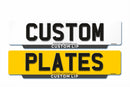 Pair of Standard Lipped 4D Eco Number Plates 520 X 127