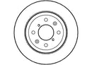Disctech Brake Disc (Single) - Fits Opel - ABD2163 - Front Axle
