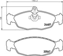 Mintex Brake Pad Set fits -Daimler Jaguar MDB2243 (also fits other vehicles)