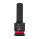 Milwaukee Hex socket ShW 1/2 deep 8mm-1pc - 4932480326