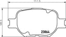 Mintex Brake Pad Set fits -Lexus Toyota MDB2291 (also fits other vehicles)