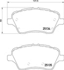 Mintex Brake Pad Set fits -Ford MDB3322 (also fits other vehicles)