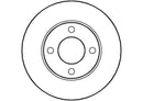 Disctech Brake Disc (Single) - Fits Audi, Autobianchi - ABD2654 - Front Axle