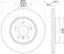 Mintex Brake Discs fits -BMW S260:5 MDC1719C (also fits other vehicles)