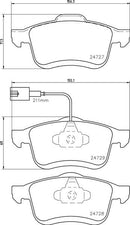 Mintex Brake Pad Set fits -Chrysler Fiat Opel Vauxhall MDB3001 (also fits other vehicles)