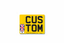 4D Rear Aluminium Number Plate Motorcycle 235 X 178 GB|Standard