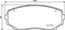 Mintex Brake Pad Set fits -Mitsubishi MDB4146 (also fits other vehicles)