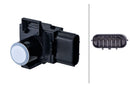 HELLA 6PX 358 141-981 Sensor, parking distance control - Tetragonal - 6-pin connector - Plugged