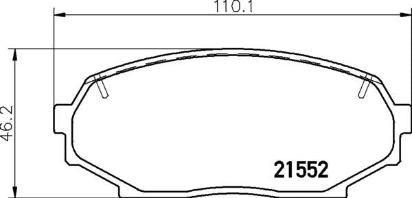 Mintex Brake Pad Set fits -Isuzu Mazda MDB1413 (also fits other vehicles)