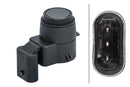 HELLA 6PX 358 141-411 Sensor, parking distance control - angled - 3-pin connector - Plugged