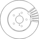 Disctech Brake Disc (Single) - Fits Lexus - ABD2846 - Front Axle