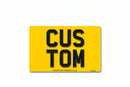 4D Rear Aluminium Number Plate 330 X 210|Import