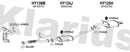 Klarius HY138M - Centre Pipe  - Fits Hyundai Coupe 1.6i