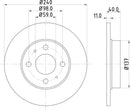 Mintex Brake Discs fits -Abarth Alfa Romeo Fiat Ford Lancia Zastava V251:6 MDC592C (also fits other vehicles)