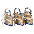Draper 6 K/Alike S/B Padlocks 60mm - 67663