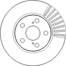 Disctech Brake Disc (Single) - Fits Toyota - ABD2514 - Front Axle