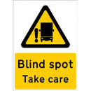 Outdoor Vinyl Sticker - Blind Spot Take Care - Large - SS050SA