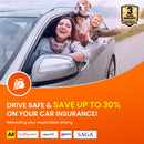 Halo Vision 3 4K – 2160p & 1080p Front & Rear Anti-Glare Mirror Dash Cam with integrated 10 inch LCD touchscreen