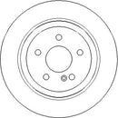 Disctech Brake Disc (Single) - Fits Mercedes-benz - ABD4026 - Rear Axle