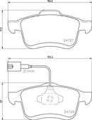Mintex Brake Pad Set fits -Fiat Opel Vauxhall MDB3786 (also fits other vehicles)