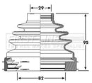 First Line Cv Joint Boot Kit  - FCB6193 fits Fiat Ducato 250