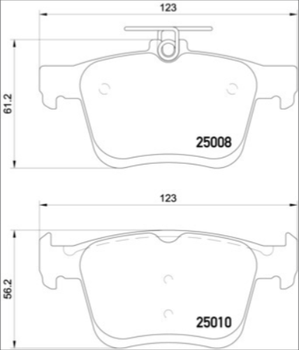 Brembo Brake Pad Set - P85125