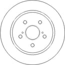 Disctech Brake Disc (Single) - Fits Chrysler, Toyota - ABD3902 - Rear Axle