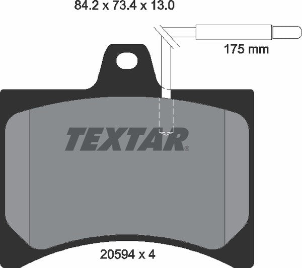 Textar Brake Pad Set - 2059403