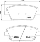 Mintex Brake Pad Set fits -Hyundai Kia MDB3305 (also fits other vehicles)