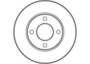 Disctech Brake Disc (Single) - Fits Audi - ABD3521 - Front Axle