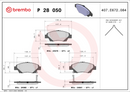 Brembo Brake Pad Set - P28050