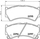 Mintex Brake Pad Set fits -Suzuki MDB2056 (also fits other vehicles)