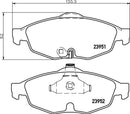 Mintex Brake Pad Set fits -Chrysler MDB2315 (also fits other vehicles)