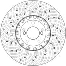 Disctech Brake Disc (Single) - Fits Bmw - ABD3915 - Rear Axle Left