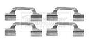 Borg & Beck Fitting Kit -  Pads  - BBK1223 fits VW Golf IV 99-06