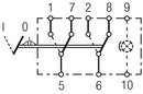 HELLA 6EH 007 832-751 Switch - Flip Switch Control - I-0 - Number of connectors: 8