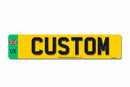 4D Rear Travel Aluminium Electric Vehicle Number Plate 520 X 111|Standard