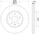 Mintex Brake Discs fits -Chevrolet Opel Saab Vauxhall V320:5 MDC2190C (also fits other vehicles)
