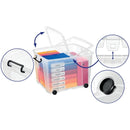 Lyreco Smart Storemaster Box with Lid & Wheels - Clear - 75 Litre - 5025418