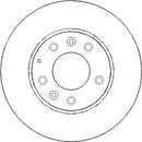 Disctech Brake Disc (Single) - Fits Mazda, Mercedes-benz - ABD2075 - Front Axle