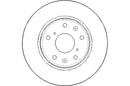 Disctech Brake Disc (Single) - Fits Renault, Suzuki - ABD3118 - Front Axle