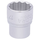 Elora 17mm BI-HEX Socket 3/8"Drive - 25937