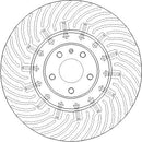Disctech Brake Disc (Single) - Fits Audi - ABD4039 - Front Axle