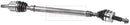 Borg & Beck Driveshaft - RH - BDS1655