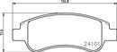Mintex Brake Pad Set fits -Citroën DS Peugeot MDB2628 (also fits other vehicles)