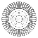 Borg & Beck Brake Disc Single  - BBD6124S fits Ford Galaxy, S-Max 01/15-