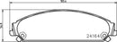 Mintex Brake Pad Set fits -Chrysler Dodge MDB2696 (also fits other vehicles)