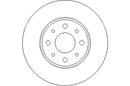 Disctech Brake Disc (Single) - Fits Alfa romeo - ABD3111 - Rear Axle