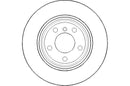 Disctech Brake Disc (Single) - Fits Bmw, Mercedes-benz - ABD3024 - Rear Axle